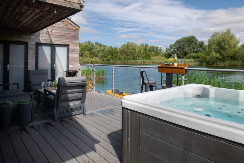 Decking and Hot Tub at Mayflower