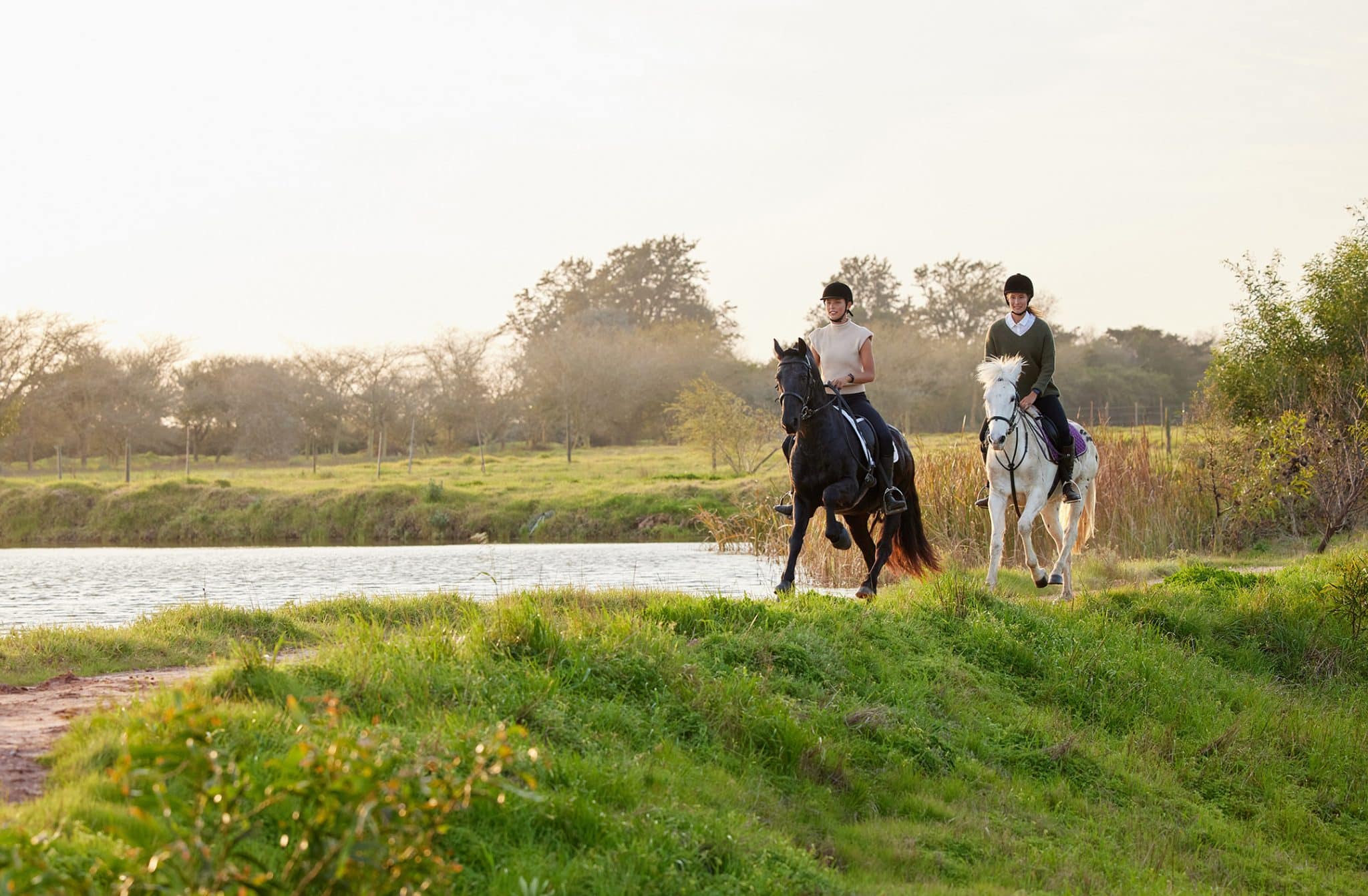 shot-of-two-young-women-riding-their-horses-outsid-2022-09-27-00-09-52-utc