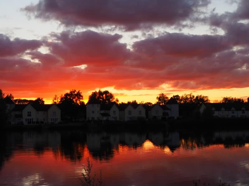 Spectacular sunset in The Cotswolds