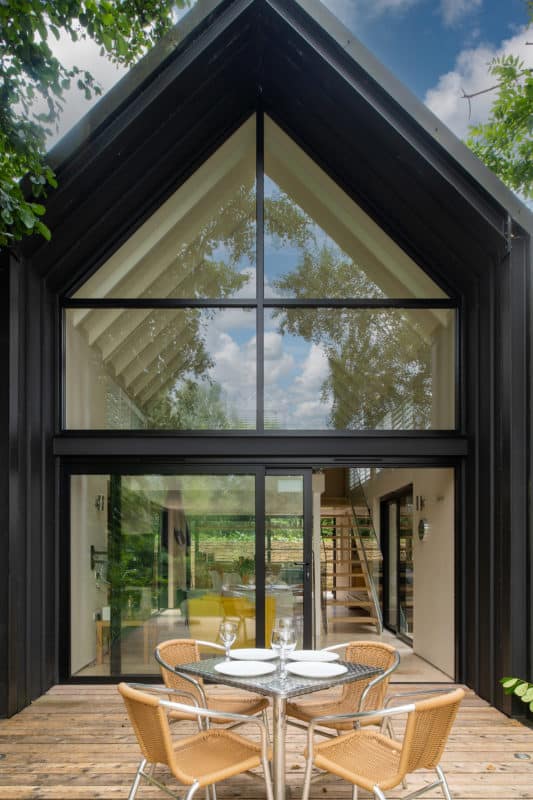 Stunning floor to ceiling glass design