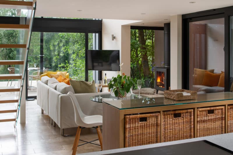 Open plan living space in Luxury Holiday Home