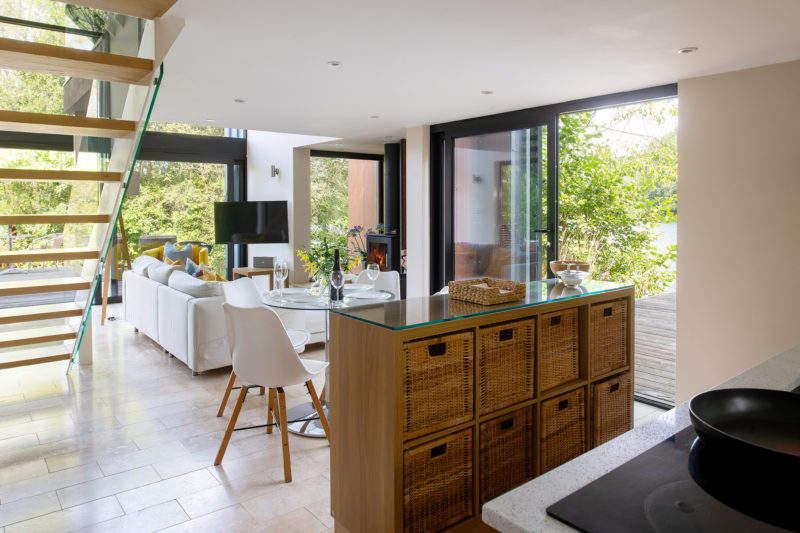 Modern Kitchen, fully equipped in self catering luxury holiday home.