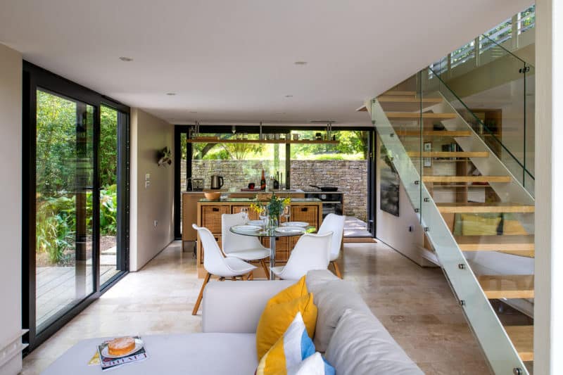 Open plan living at Island Lodge - Our luxury holiday home in The Cotswolds