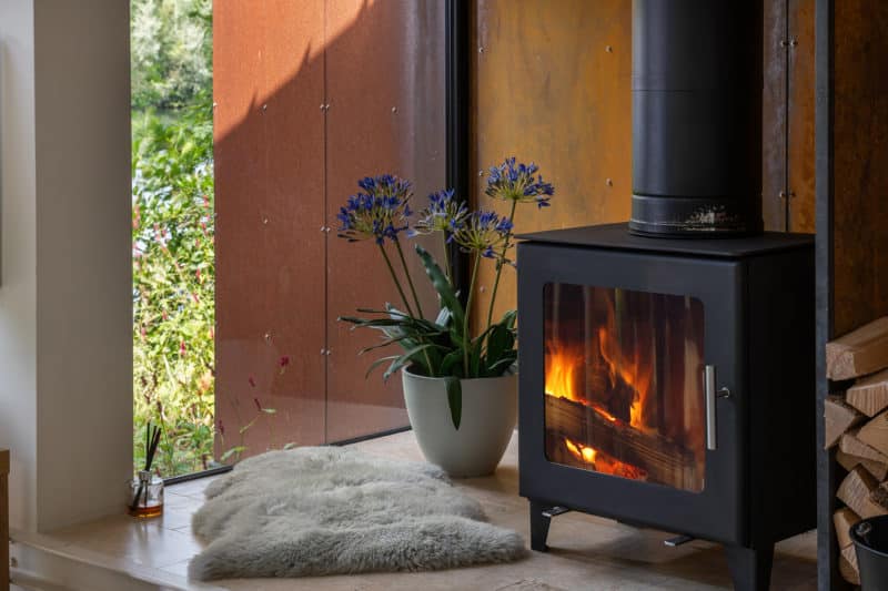 Log Burner at Luxury Holiday Home