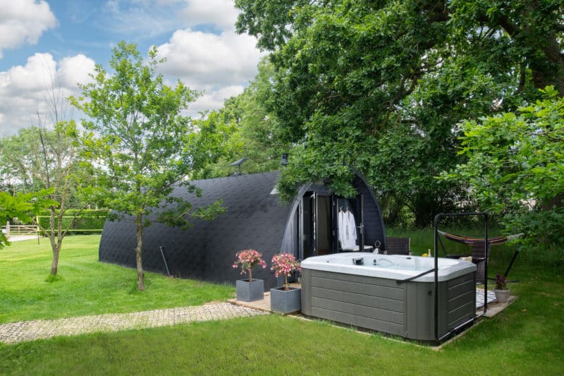 Glamping Pods with a Hot Tub