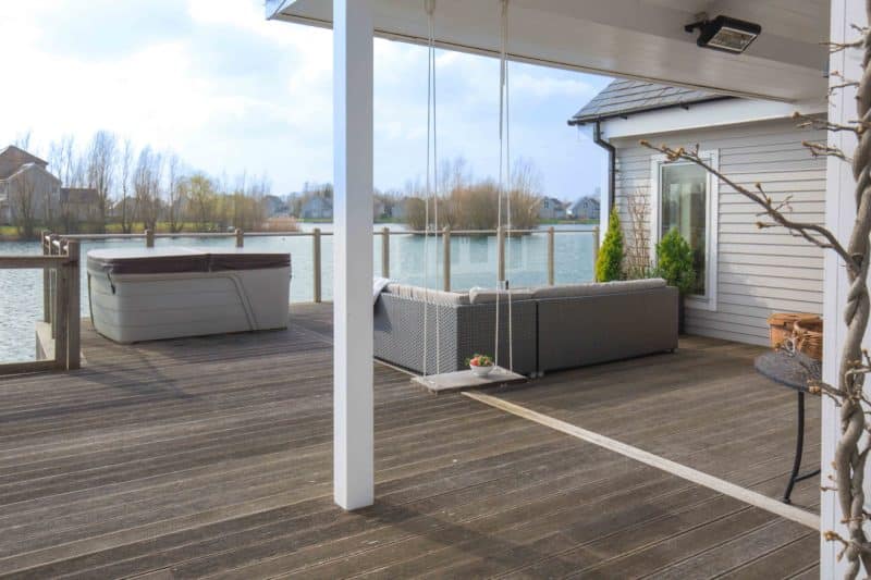 Summer lake in the Water Park