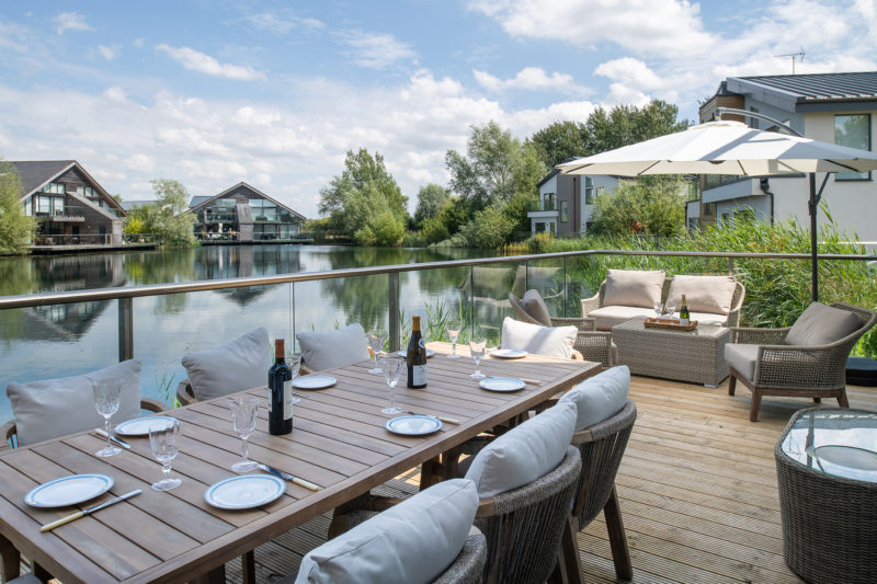 Lagoon views from the sun deck at The Duck House